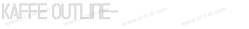 Kaffe Outline字体转换